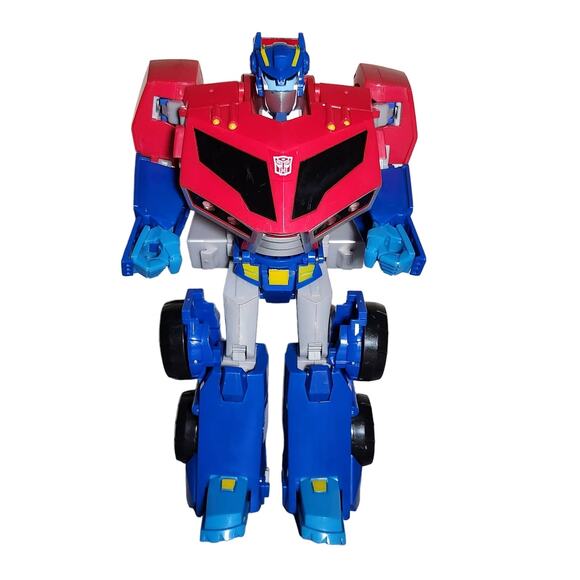 Transformers Optimus Prime 11" Hasbro Lights And Sounds 2007 Pre-owned - Picture 1 of 8